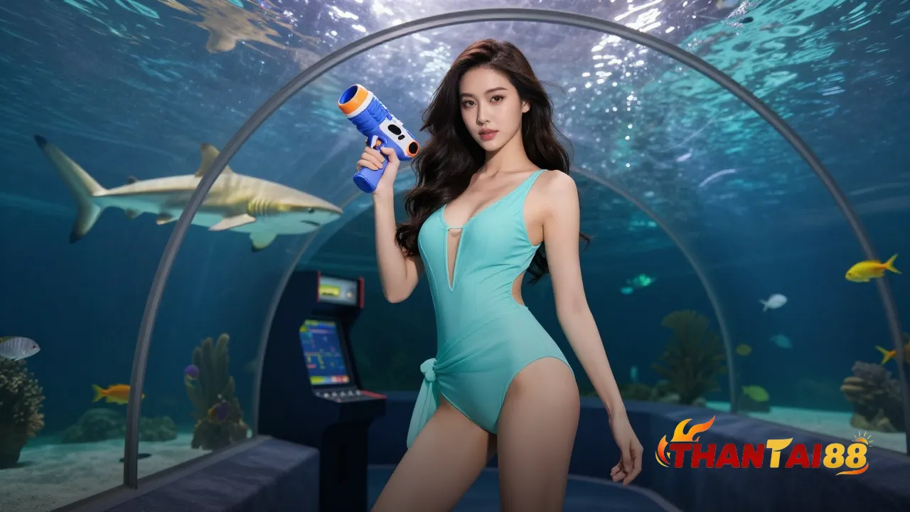 Cảnh dưới nước nhiều màu sắc của game bắn cá